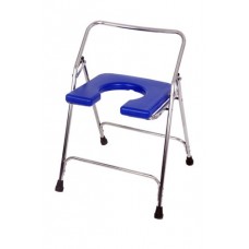 OkaeYa Steel Front Open Commode Chair Folding